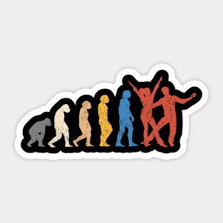 West Coast Swing Evolution Design Sticker